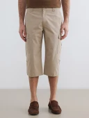LCWAIKIKI Classic Bej Regular Fit Erkek Kargo Şort thumbnail 2