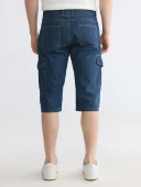 LCW Jeans İndigo Regular Fit Erkek Jean Şort thumbnail 6