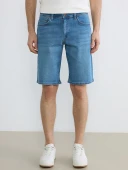 LCW Jeans İndigo Regular Fit Erkek Jean Şort thumbnail 2