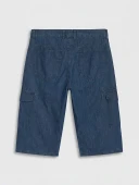 LCW Jeans Yeşil Regular Fit Erkek Jean Şort thumbnail 6