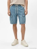 LCW Jeans İndigo Regular Fit Erkek Jean Şort thumbnail 3