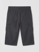 LCWAIKIKI Classic Antrasit Regular Fit Erkek Kargo Şort thumbnail 4