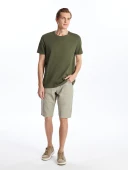 LCWAIKIKI Classic Bej Slim Fit Erkek Şort thumbnail 1