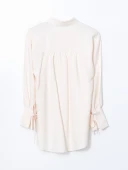 LCW Modest Ekru Oversize Kadın Gömlek Tunik thumbnail 6