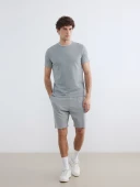 LCWAIKIKI Classic Gri Regular Fit Erkek Şort thumbnail 1