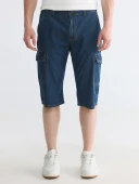 LCW Jeans İndigo Regular Fit Erkek Jean Şort thumbnail 4