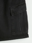 LCW Jeans Siyah Regular Fit Erkek Jean Şort thumbnail 7