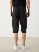 LCW Jeans Gri Erkek Kargo Jean Şort thumbnail 4
