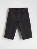 LCW Jeans Gri Erkek Kargo Jean Şort thumbnail 5
