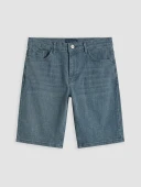 LCW Jeans Gri Regular Fit Erkek Jean Şort thumbnail 5