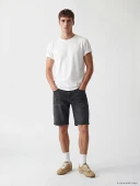 LCW Jeans Antrasit Regular Fit Erkek Jean Şort thumbnail 1