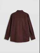 LCW STUDIO Bordo Oversize Poplin Kadın Gömlek thumbnail 5
