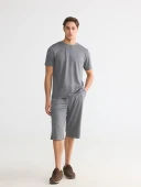 LCWAIKIKI Classic Gri Regular Fit Erkek Şort thumbnail 1