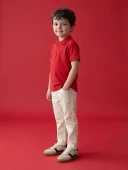 LCW Kids Bej Basic Erkek Çocuk Gabardin Pantolon thumbnail 2