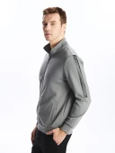 LCWAIKIKI Basic Gri Dik Yaka Erkek Sweatshirt thumbnail 1