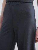 LCW Modest Antrasit Soft Touch Taşlı Kadın Eşofman Altı thumbnail 3
