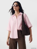 LCW Vision Pembe Oversize Kadın Gömlek thumbnail 1