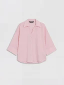 LCW Vision Pembe Oversize Kadın Gömlek thumbnail 5