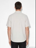LCWAIKIKI Classic Bej Regular Fit Armürlü Erkek Gömlek thumbnail 4