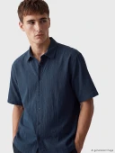 LCW Vision İndigo Regular Fit Erkek Gömlek thumbnail 1