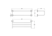 A44525 VitrA Origin Classic Havlu Rafı thumbnail 2