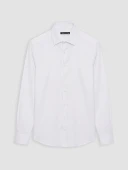 LCW BUSINESS Beyaz Slim Fit Armürlü Erkek Basic Gömlek thumbnail 5