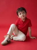 LCW Kids Bej Basic Erkek Çocuk Gabardin Pantolon thumbnail 1
