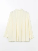 LCW Modest Sarı Oversize Kadın Gömlek Tunik thumbnail 6