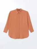 LCW Modest Turuncu Oversize Kadın Gömlek Tunik thumbnail 5