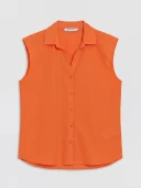 LCW EVERYDAY Turuncu Regular Fit Kadın Gömlek thumbnail 7