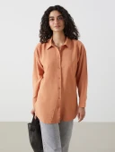 LCW Modest Turuncu Oversize Kadın Gömlek Tunik thumbnail 1