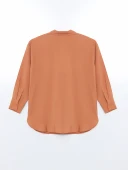 LCW Modest Turuncu Oversize Kadın Gömlek Tunik thumbnail 6