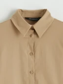 LCW EVERYDAY Bej Poplin Kadın Gömlek thumbnail 6