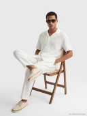 LCW Vision Beyaz Regular Fit Krinkle Erkek Basic Gömlek thumbnail 1