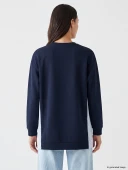 LCW EVERYDAY Lacivert Oversize Soft Touch Kadın Tunik thumbnail 4