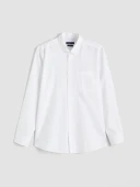 LCWAIKIKI Classic Beyaz Regular Fit Oxford Erkek Basic Gömlek thumbnail 5