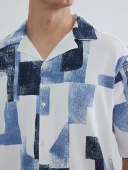 LCW Vision Mavi Regular Fit Desenli Erkek Gömlek thumbnail 3