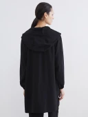 LCW Modest Siyah Kapüşonlu Oversize Kadın Tunik thumbnail 5