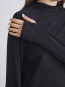 LCW Modest Siyah Kapüşonlu Kadın Tunik thumbnail 3