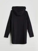 LCW Modest Siyah Kapüşonlu Kadın Tunik thumbnail 6