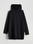 LCW Modest Siyah Kapüşonlu Kadın Tunik thumbnail 5