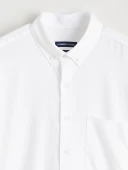 LCWAIKIKI Classic Beyaz Regular Fit Gabardin Erkek Basic Gömlek thumbnail 7
