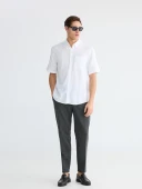 LCWAIKIKI Classic Beyaz Regular Fit Poplin Erkek Basic Gömlek thumbnail 2