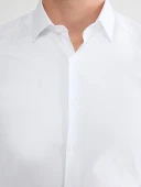 LCW BUSINESS Beyaz Slim Fit Armürlü Erkek Basic Gömlek thumbnail 5