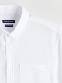 LCWAIKIKI Classic Beyaz Regular Fit Poplin Erkek Basic Gömlek thumbnail 6