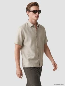 LCW Vision Bej Regular Fit Dokulu Erkek Gömlek thumbnail 1