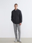 LCW Vision Antrasit Slim Fit Erkek Gömlek thumbnail 4