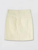 LCW Vision Sarı Regular Fit Mini Jean Etek thumbnail 6