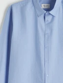 LCW Vision Mavi Regular Fit Poplin Erkek Gömlek thumbnail 6
