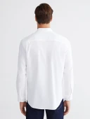 LCWAIKIKI Classic Beyaz Regular Fit Gabardin Erkek Basic Gömlek thumbnail 5